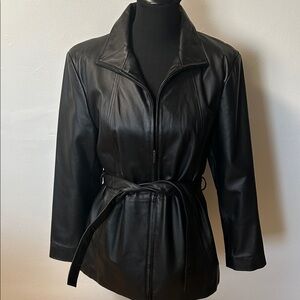 ((SOLD))
Worthington Black Leather Jacket